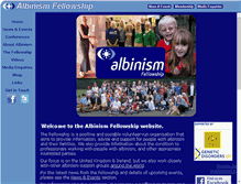 Tablet Screenshot of albinism.org.uk